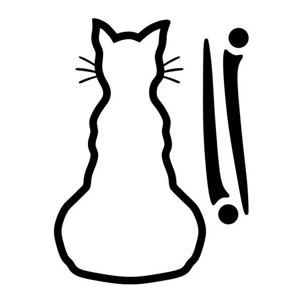 Sticker chat pour essuie-glace - Piecesanspermis