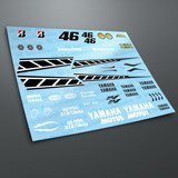 Autocollants: Kit Yamaha 50th Anniversary Laguna Seca 2005  3