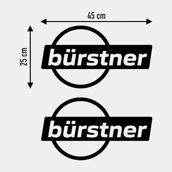 Stickers camping-car: Bürstner Logo