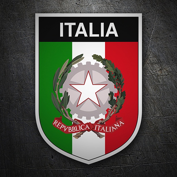 Drapeau italien drapeau italien' Autocollant