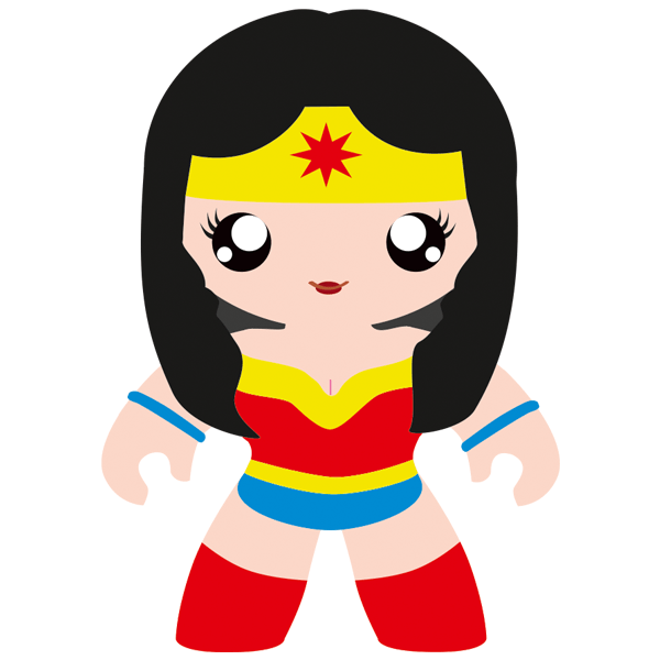 Stickers pour enfants: Wonder femme enfant