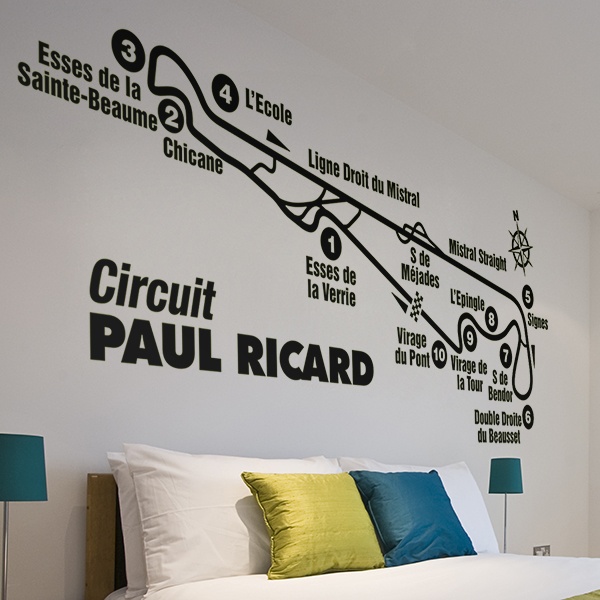 Stickers muraux: Circuits Paul Ricard