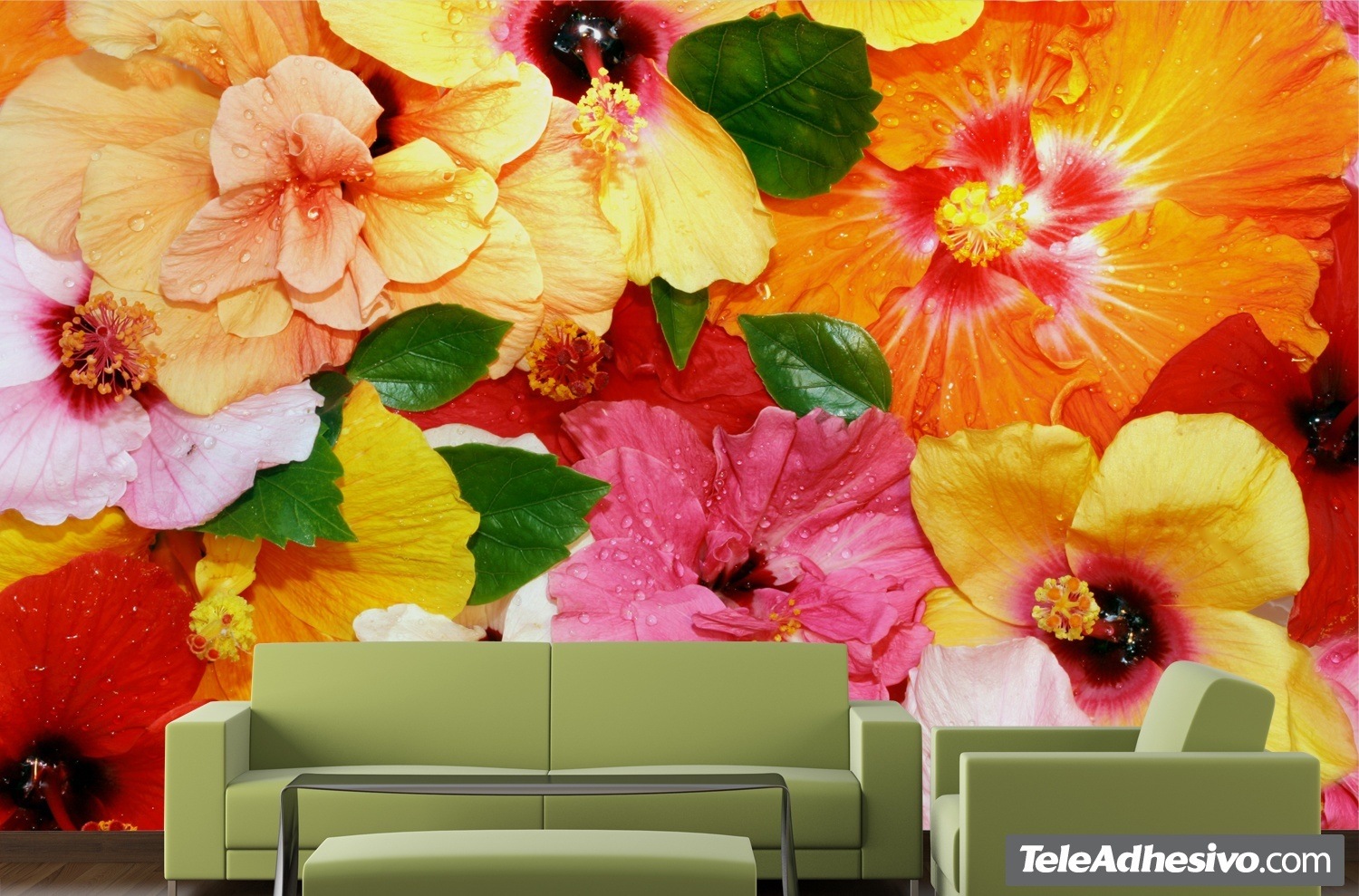  Poster XXL Fleurs  de couleurs WebStickersMuraux com