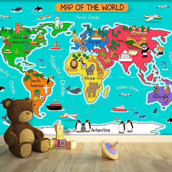 Carte du Monde Enfant