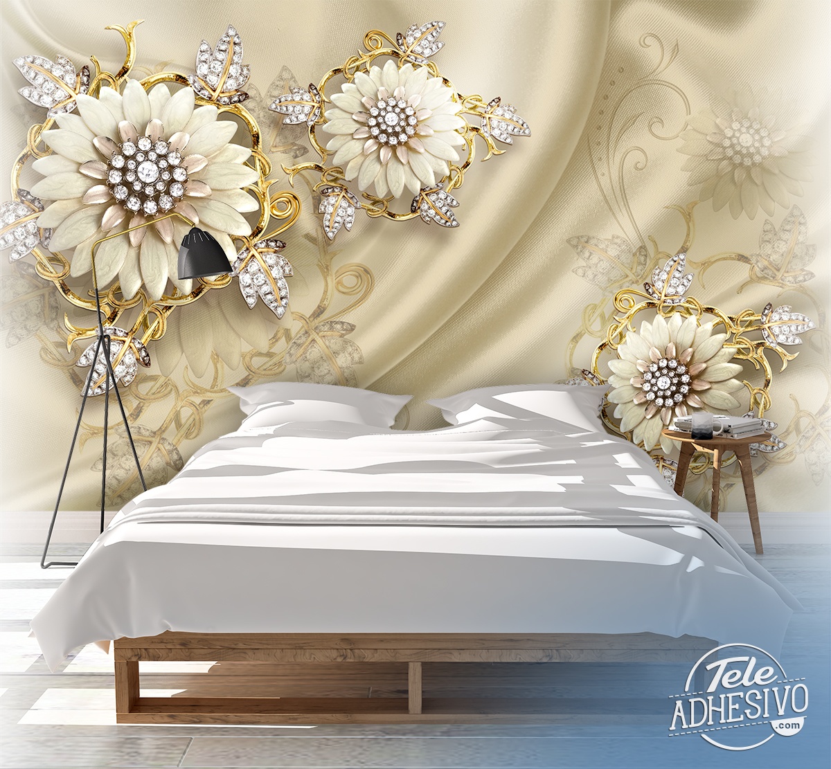  Poster XXL Fleurs  en diamant WebStickersMuraux com