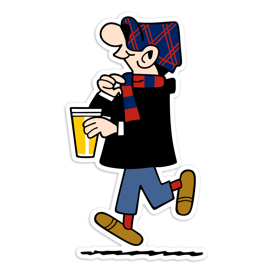 Autocollants: Supporter Ultras Andy Capp Lille