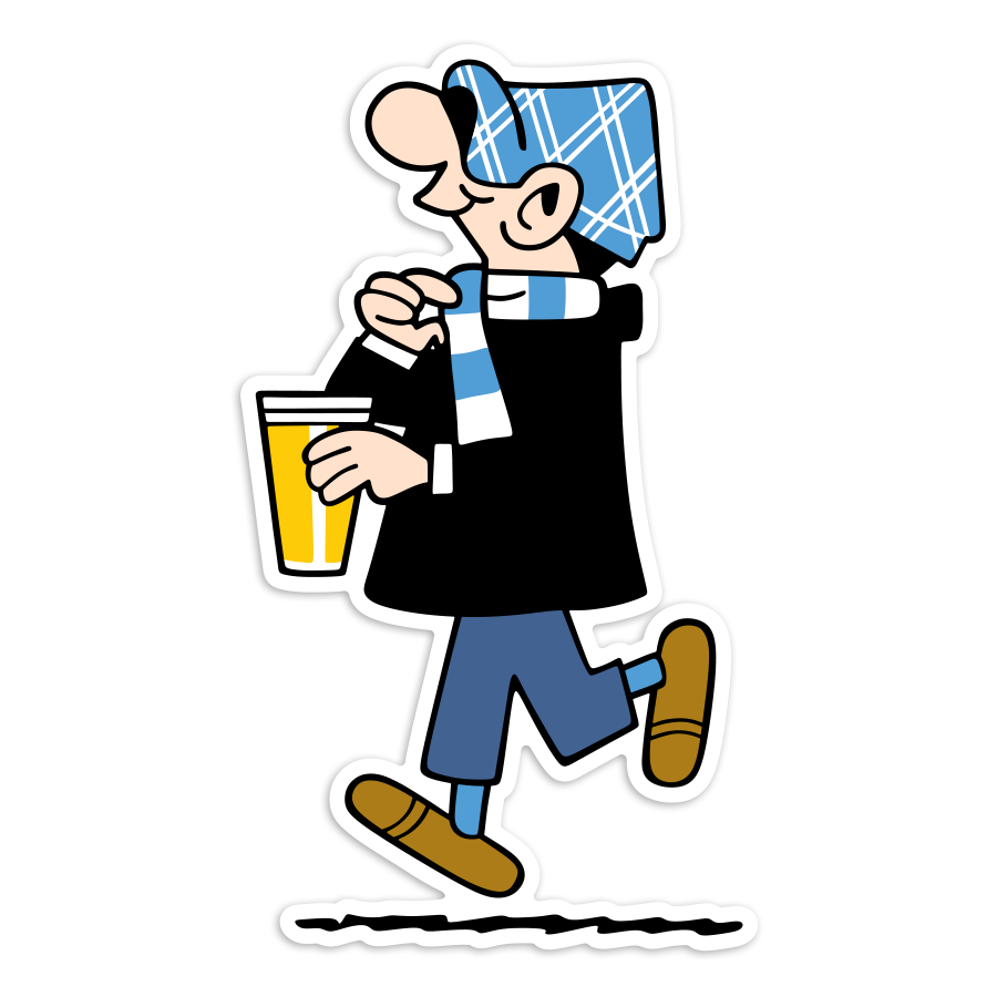 Autocollants: Andy Capp Supporter Marsella