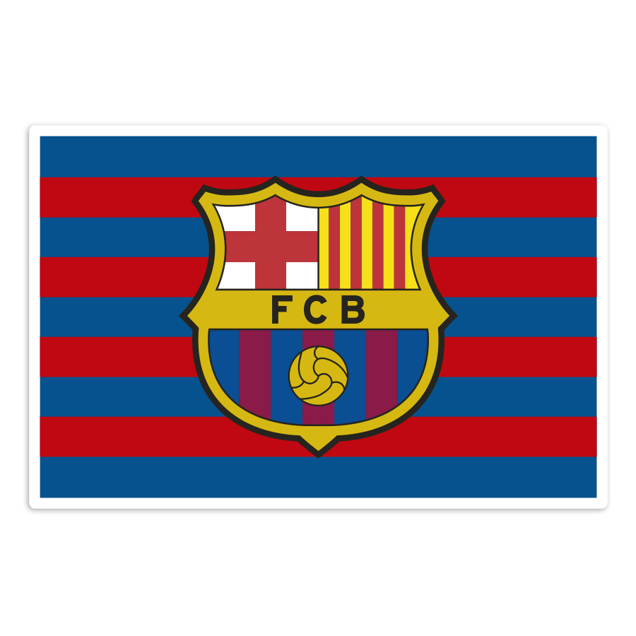 Autocollants: Drapeau Blason FC Barcelone