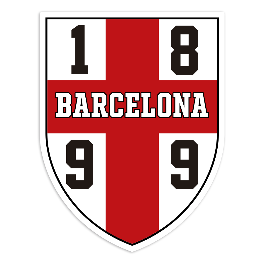 Autocollants: Blason Rétro FC Barcelone 1899