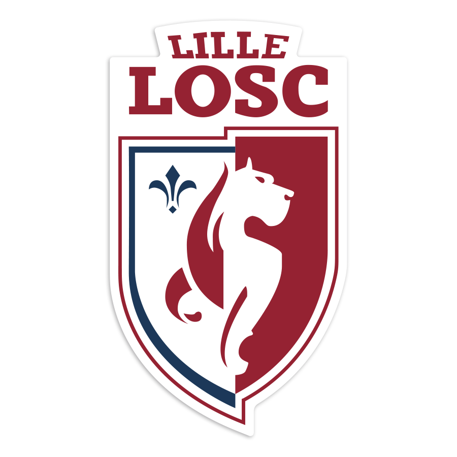 Autocollants: Blason Lille LOSH Football