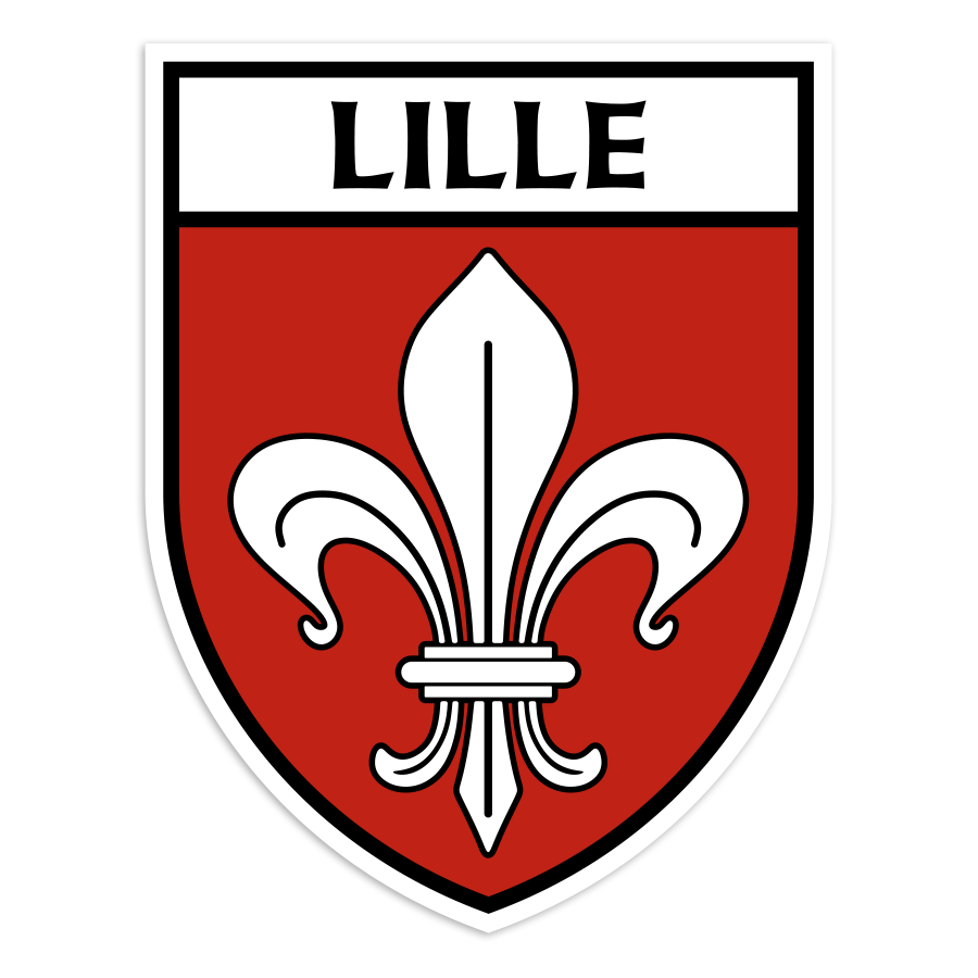 Autocollants: Blason Lille