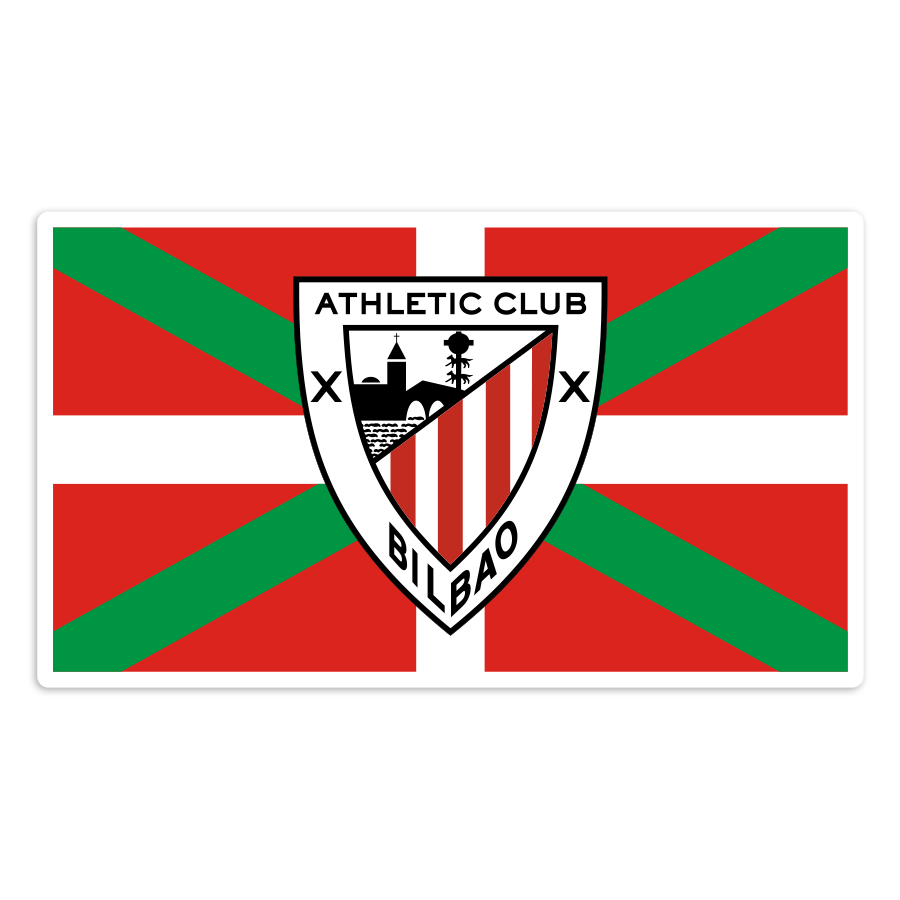 Autocollants: Ikurriña et Emblème de l'Athletic Bilbao