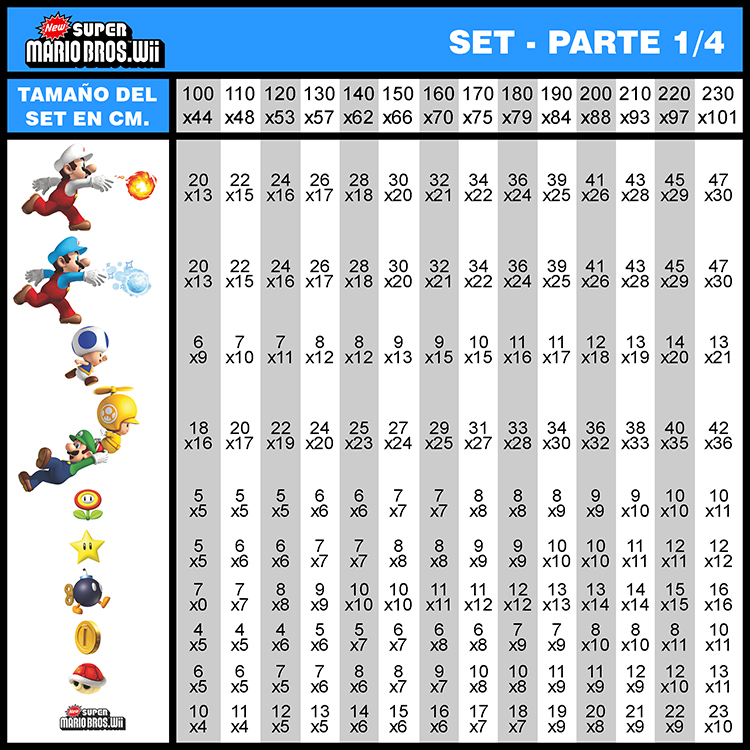 Stickers pour enfants: Set 35X Super Mario Bros