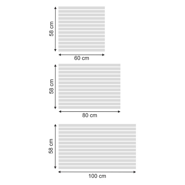 Stickers muraux: Lignes Horizontales II