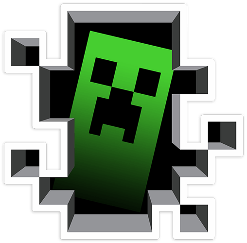 Autocollants: Sticker Minecraft Crepper