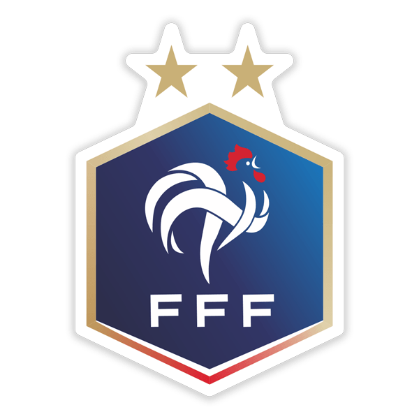 Autocollants: France - Bouclier de football