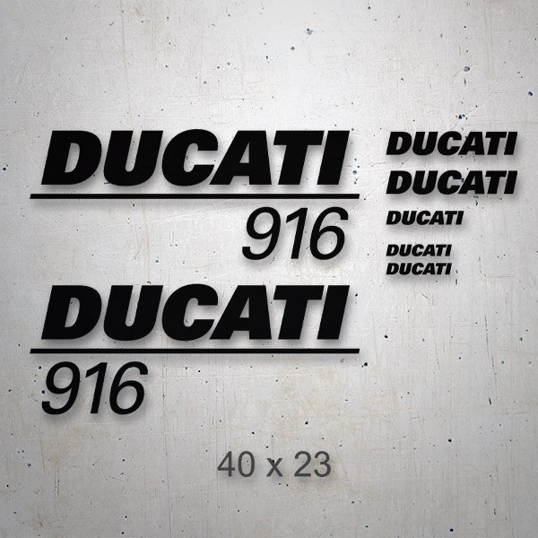 Autocollants: Kit 7X Ducati 916