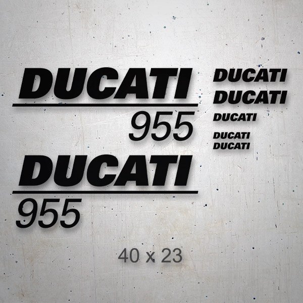 Autocollants: Kit 6X Ducati 955