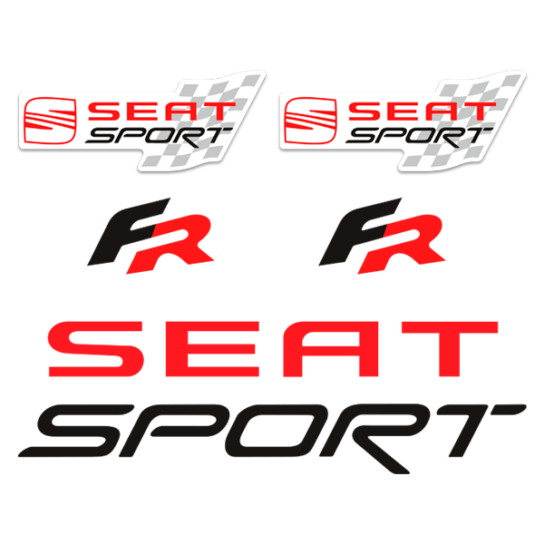 Autocollants: Kit 8X Seat FR Sport