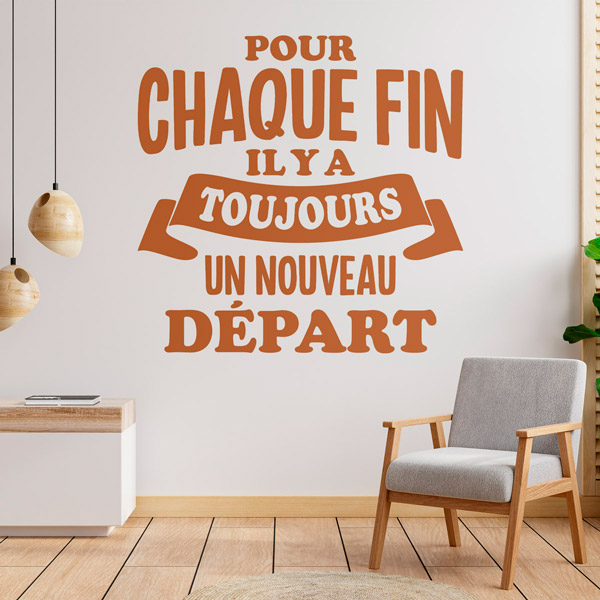 Stickers muraux citations en français 