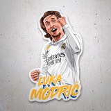 Autocollants: Luka Modric célébrant une victoire 3