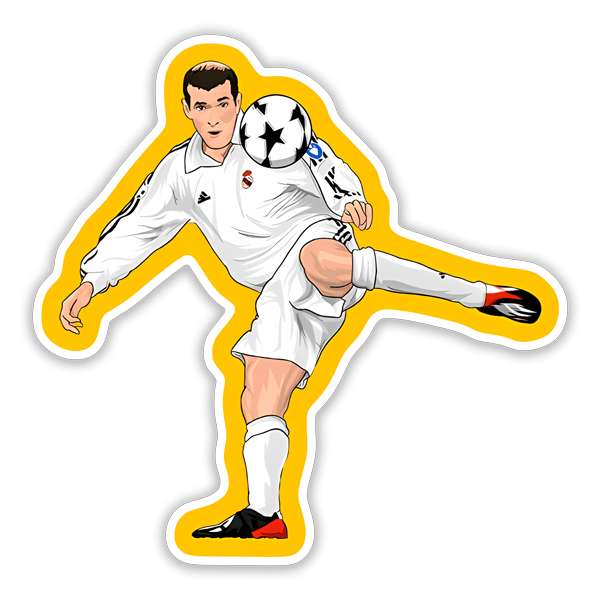 Autocollants: La volée de Zidane