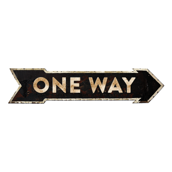 Stickers muraux: One Way