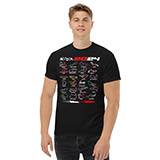 T-shirts: T-shirt Circuits de Formule 1 Drapeaux 3