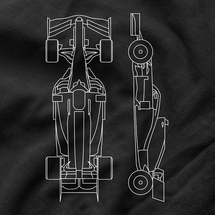 T-shirts: T-shirt Schéma Voiture de Formule 1