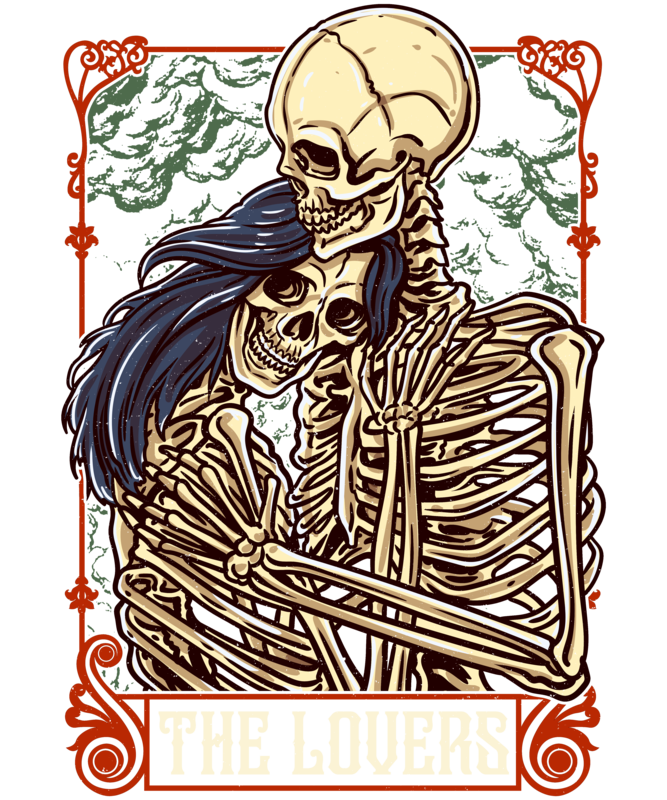 T-shirts: T-shirt The Lovers Tarot