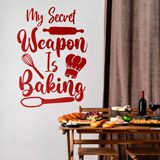 Stickers muraux: My secret weapon is baking 2