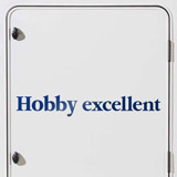 Stickers camping-car: Hobby excellent 2