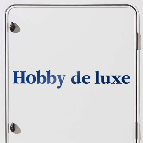 Stickers camping-car: Hobby de luxe