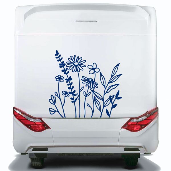 Stickers camping-car: Fleurs sauvages