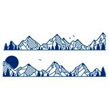 Stickers camping-car: Paysage de montagnes 3