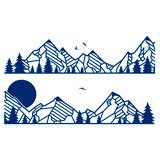 Stickers camping-car: Paysage de montagnes 2 3