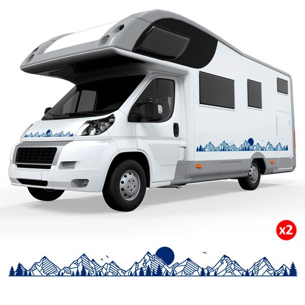 Stickers camping-car: Paysage Montagnard