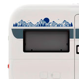 Stickers camping-car: Paysage de Montagnes 2