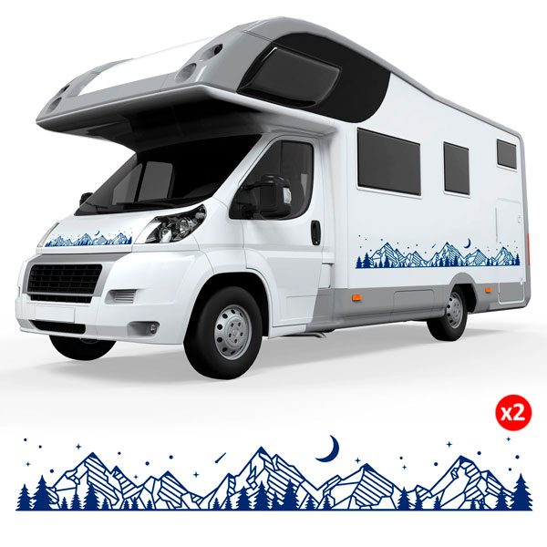 Stickers camping-car: Paysage Montagnard 3