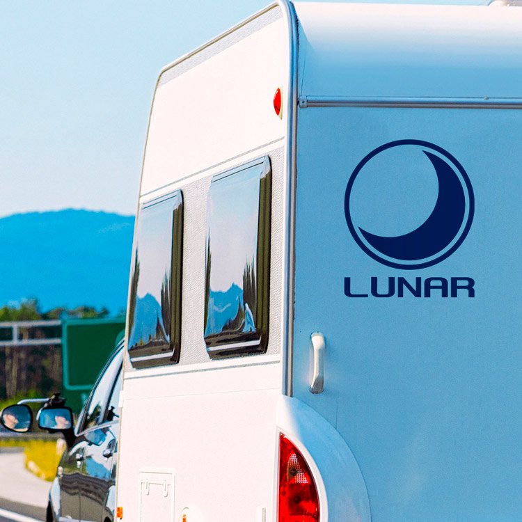 Stickers camping-car: Vinyle Logo Lunar pour Camping-Car