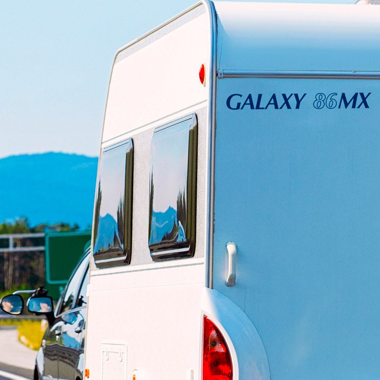 Stickers camping-car: Autocollant décoratif Pilote Galaxy 86MX pour camp