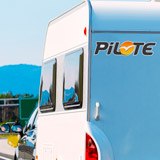 Stickers camping-car: Pilote - Autocollant Noir 3