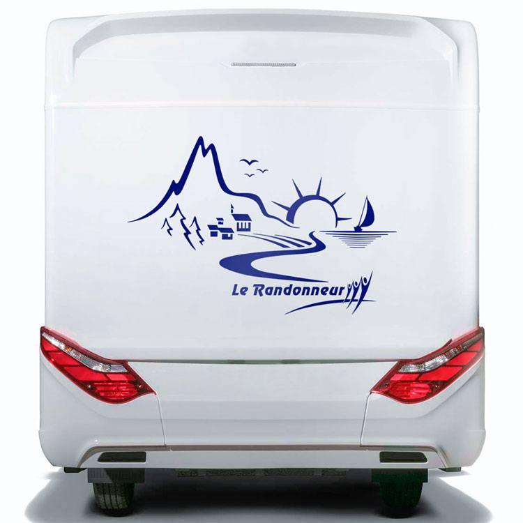 Stickers camping-car: Paysage Rapido