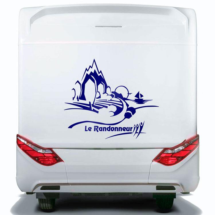 Stickers camping-car: Paysage Rapido le Randonneur